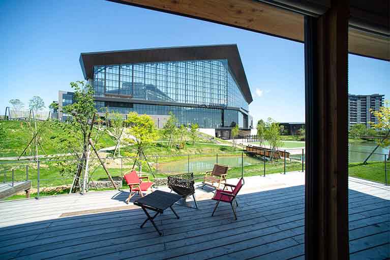 エスコンを眺めながら泊まれるグランピング施設オルパ【ALLPAR】